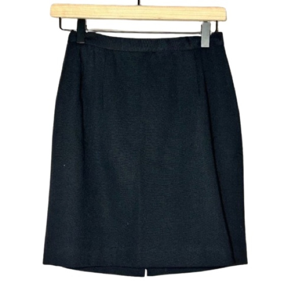 Women's Petite 2P Hugo Buscati Vintage Black Pencil Skirt Professional Career